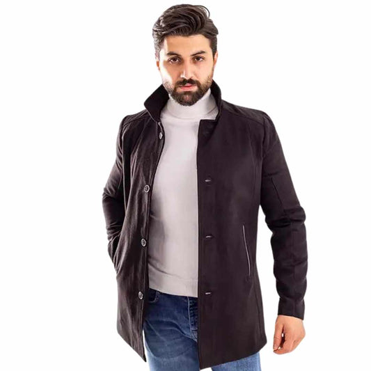 Half coat in dark grey