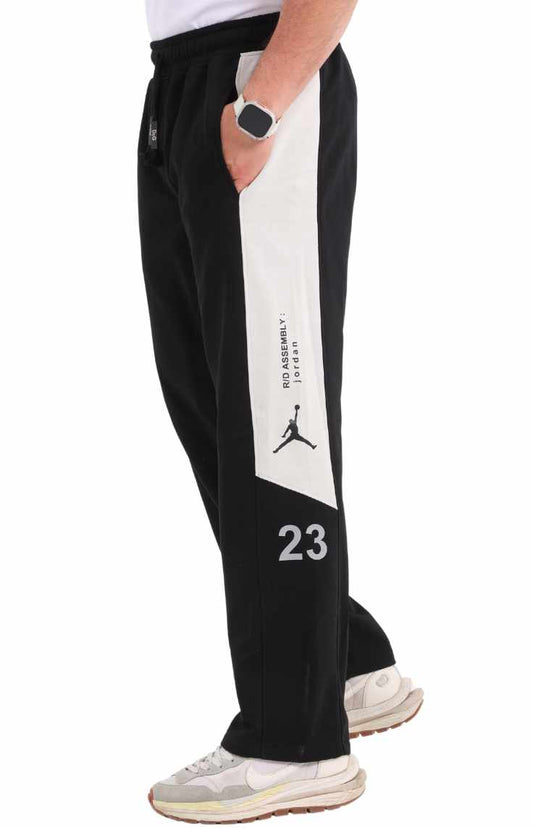 Wide-Leg Pants with Side Print