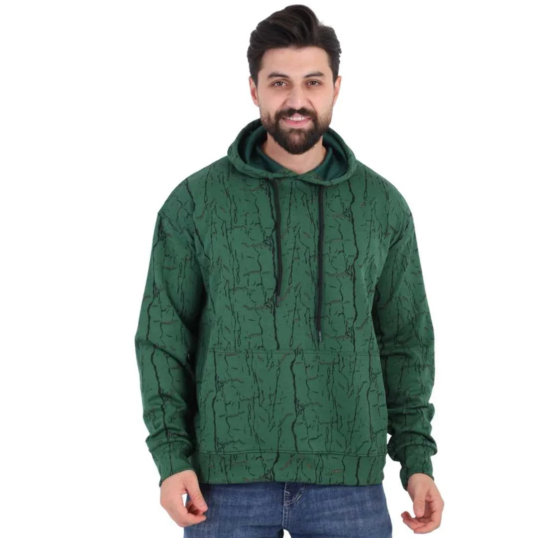 Green Cotton Hoodie