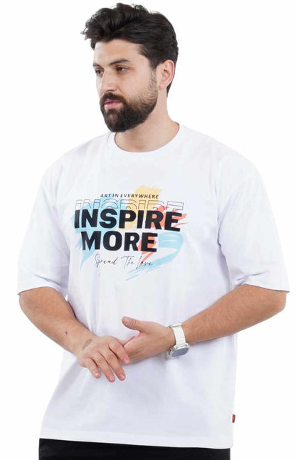 تي شيرت ابيض بوليفارد اوفر سايز