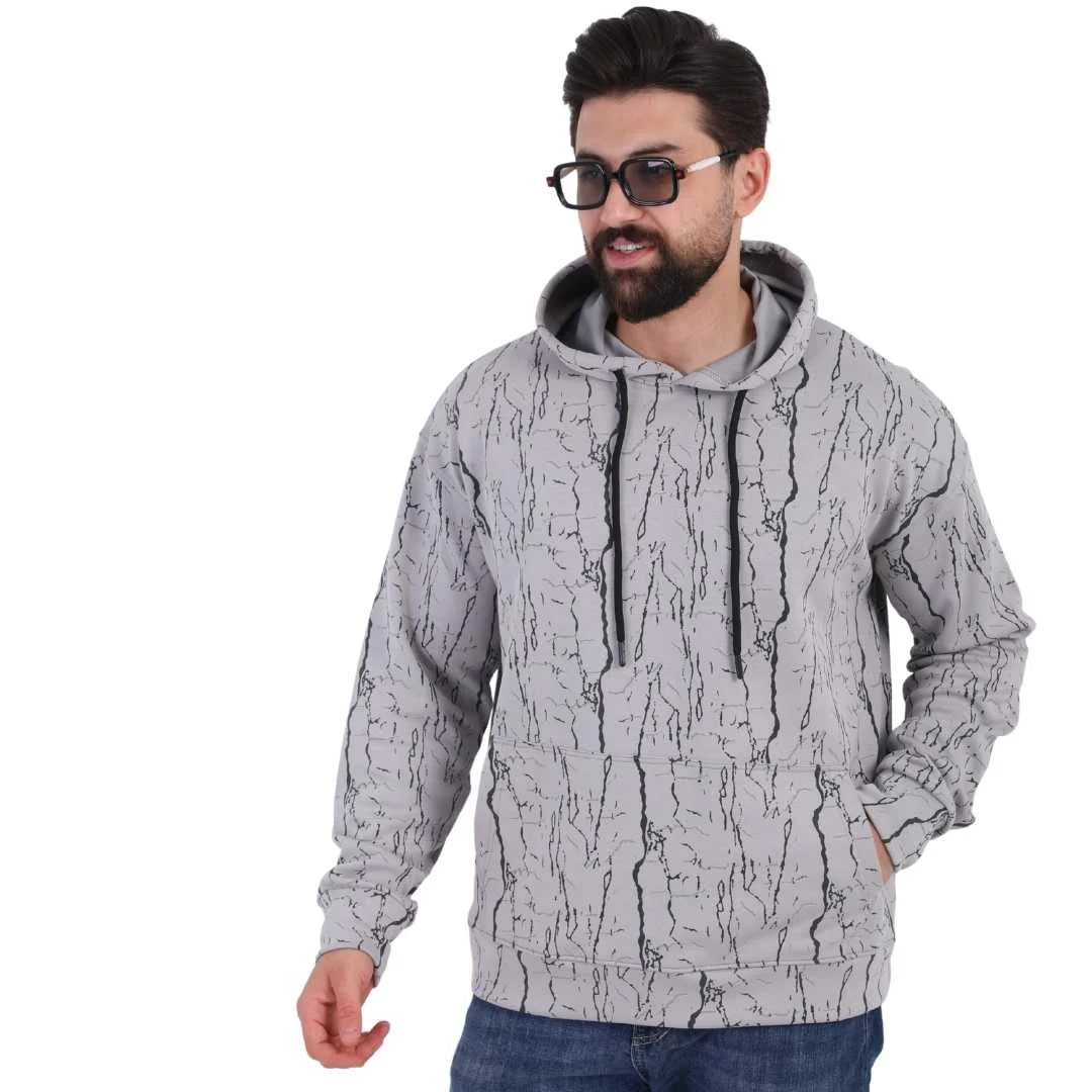 Light Grey Cotton Hoodie