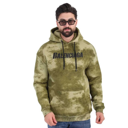 Hooded Melton Textured Olive