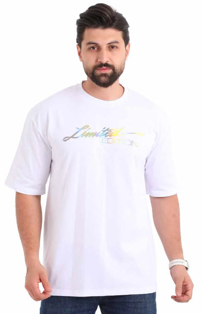 تيشيرت بوليفار الأبيض اوفر سايز