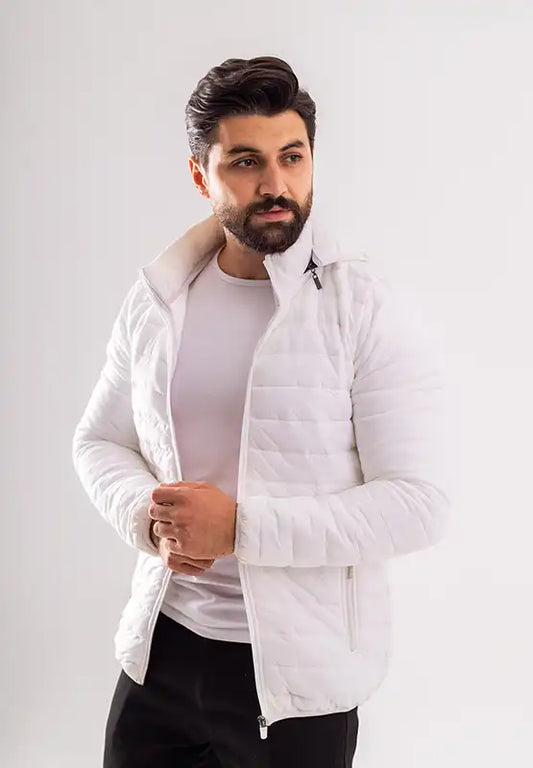 جاكيت اسباني فرو ابيض