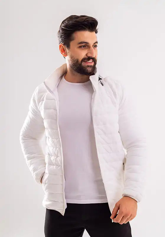 جاكيت اسباني فرو ابيض