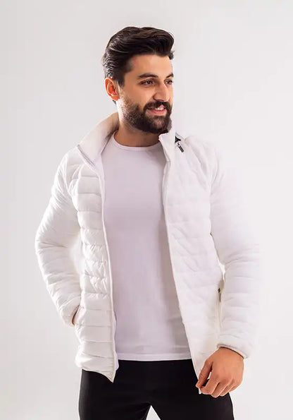 جاكيت اسباني فرو ابيض